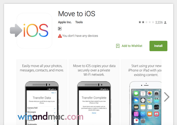 Move to iOS app
