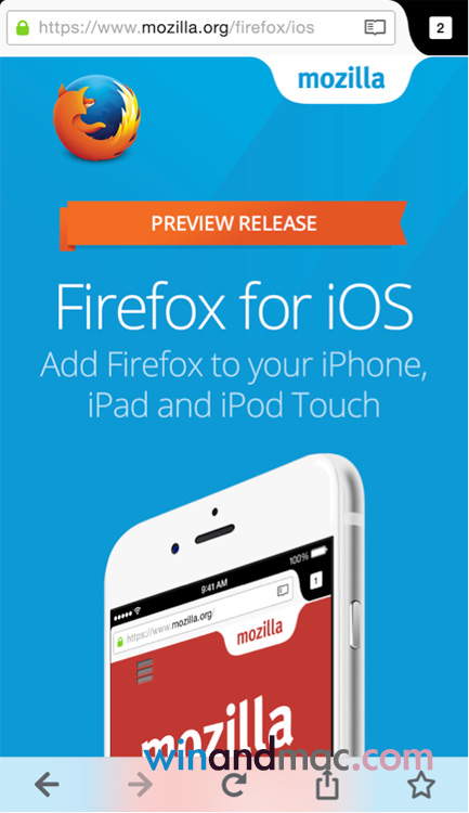 Mozilla Firefox for iOS