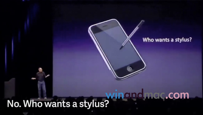 Steve Jobs Who Wants A Stylus